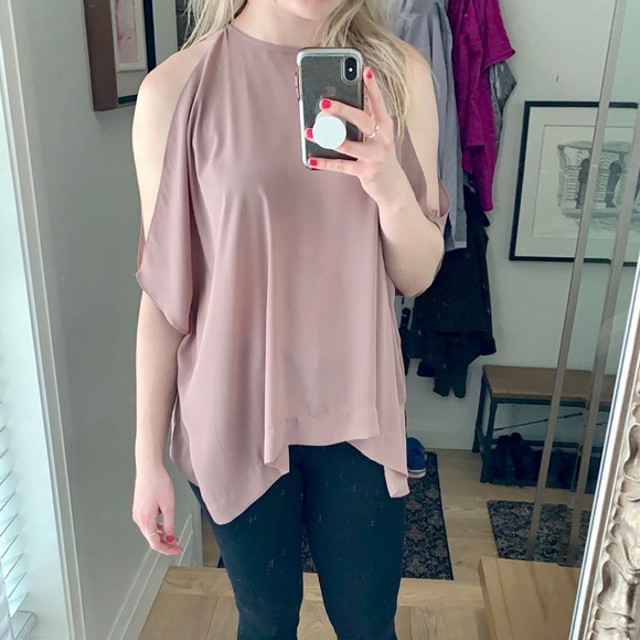ASOS Dusty Rose Cold Shoulder Top - Picture 3 of 3